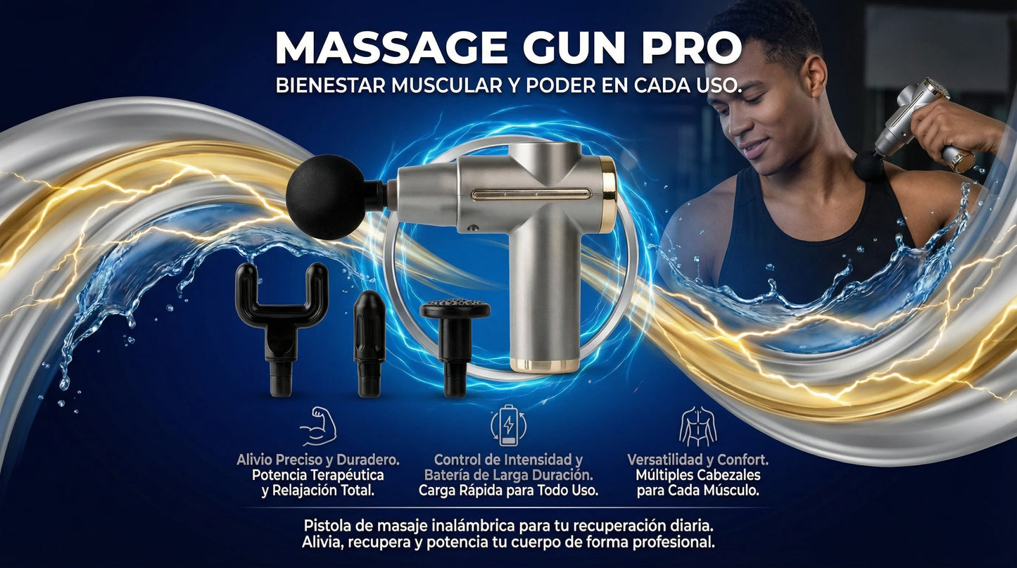 PowerRelax Masajeador muscular | Alivio profundo en minutos, donde lo necesites